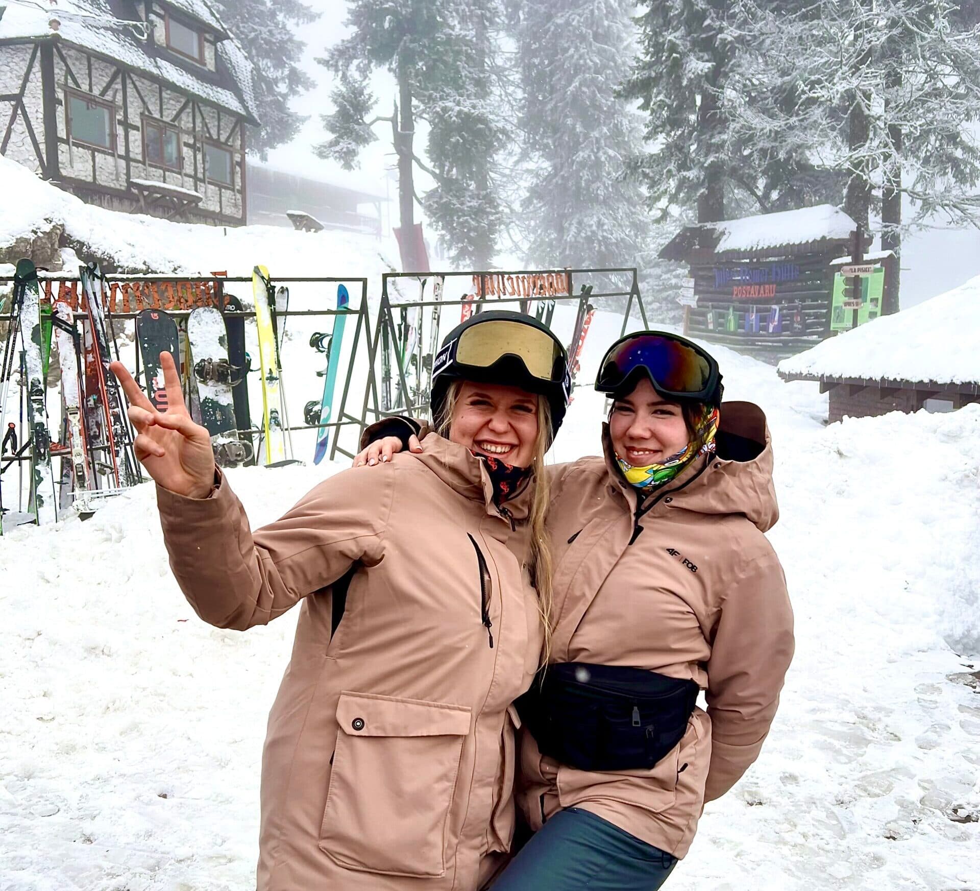 Little Club Friends instructors at the ski resort